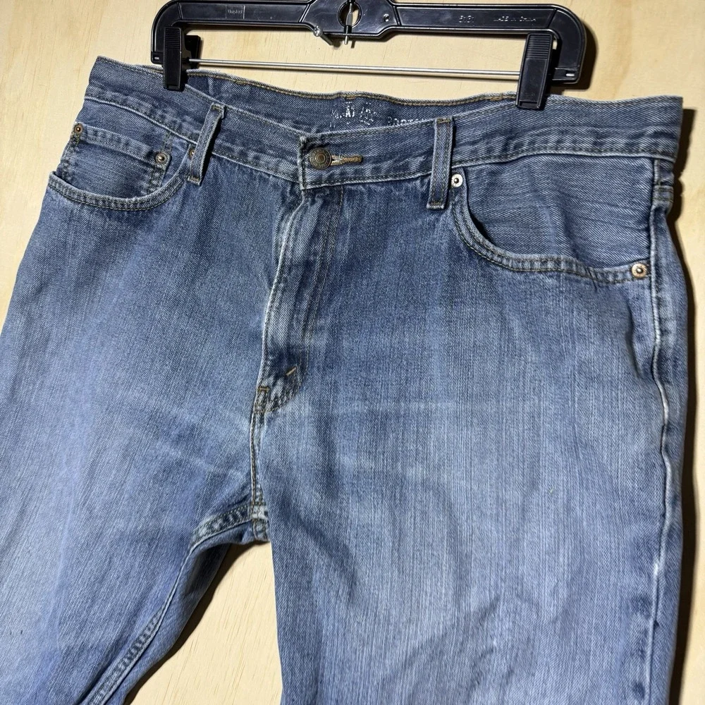 Signature Levi Strauss Mens 40x30 Bootcut Jeans Blue Denim 100% Cotton